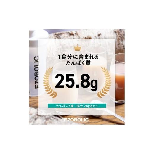 ふるさと納税 美容 山口県 下関市  チョコミント風味 EZOBOLIC プロテイン 1kg 定期便 12回 チョコミント風味の画像