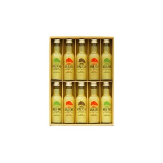 ふるさと納税 果汁飲料 りんご 青森県 板柳町 「完熟」アップルジュースミニボトルセット 3種 合計10本入 飲料類 果汁飲料 りんご セット