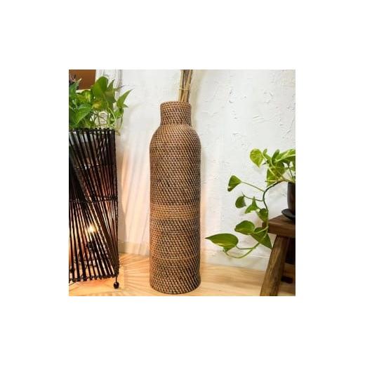 ふるさと納税 家具 インテリア・寝具・収納 山梨県 甲斐市 ロンボク島のラタンビンカットバスケット（６０ｃｍ）BV-63_1