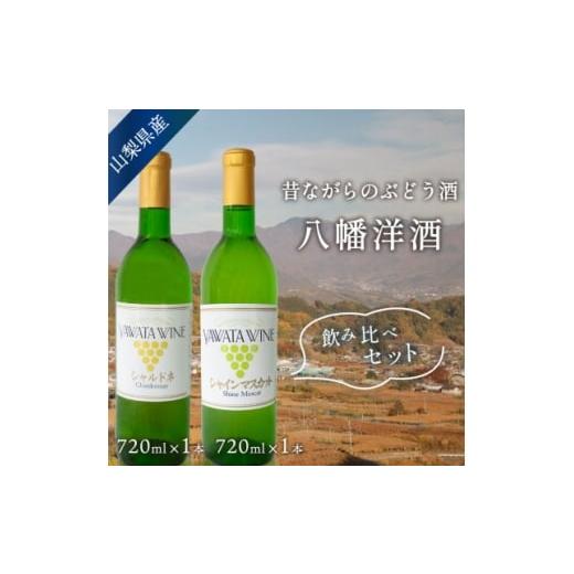 ふるさと納税 ワイン 白ワイン 山梨県 山梨市 白ワイン飲み比べセット シャインマスカット シャルドネ各720ml 辛口 無濾過 山梨県産ぶどう使用 1703955