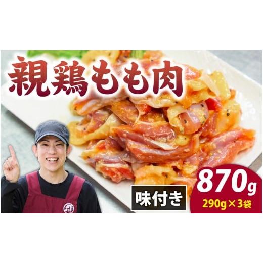 ふるさと納税 鶏肉 モモ 福井県 永平寺町 味付け肉 国産親鶏もも肉 焼肉用 290g×3袋(計870g) A-019009 親鶏 国産 モモ肉 もも肉 味付け 味付け肉 味付き 味…