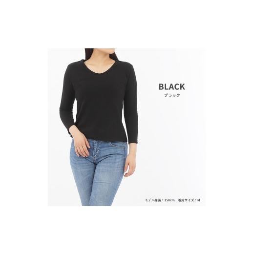 ふるさと納税 服 女 愛媛県 松山市 レディース 暖かインナー 接結生地 裏起毛 ブラック L SKWC-04W | インナーウェア 愛媛県 松山市 YMソーイング YOSHIDA SHI…