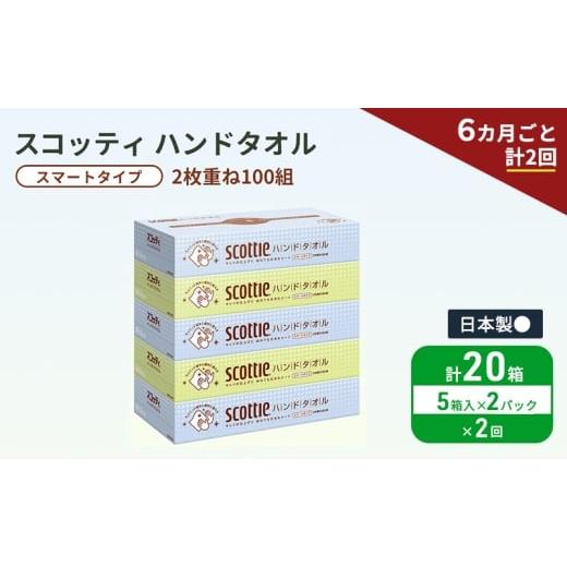 ふるさと納税 雑貨・日用品 宮城県 岩沼市 定期便 ペーパータオル スコッティ キレイの仕上げ 5箱 × 2パック[ 6ヶ月ごと計2回 ]ペーパータオルセット No.57…