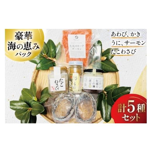 ふるさと納税 魚貝類 宮城県 南三陸町 豪華 海鮮5種 海の恵みパック たみこの海パック 宮城県 南三陸町 m304amh560091 魚介類 海鮮 うに ウニ アワビ あわび …