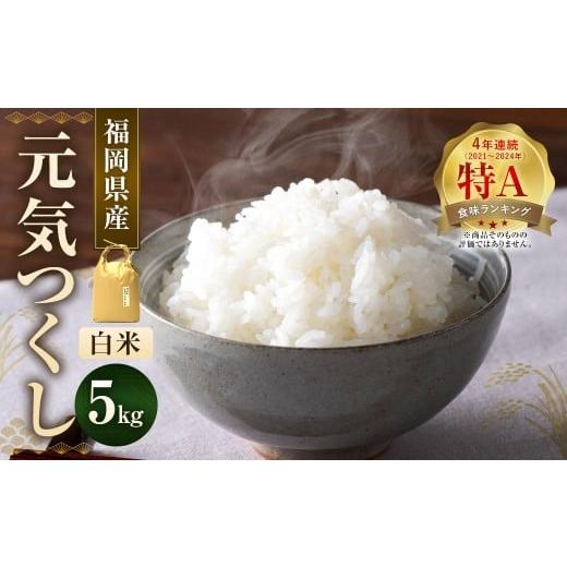 ふるさと納税 米 福岡県 太宰府市 令和7年産 福岡県産 特A 評価のお米 「 元気つくし 」 5kg × 1袋 白米 お米 米 こめ コメ ご飯 おにぎり 国産