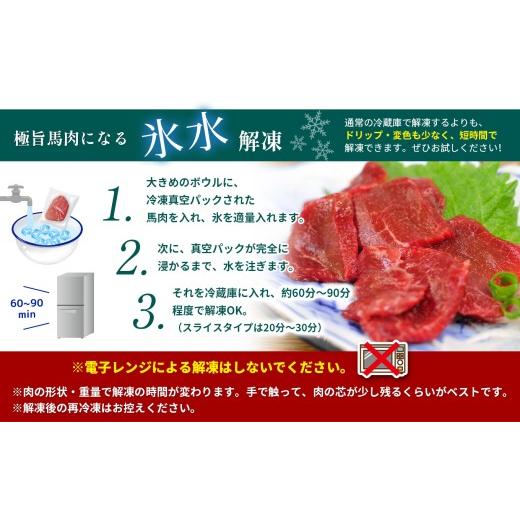 ふるさと納税 馬肉 熊本県 玉名市  定期便 12回 馬刺し 赤身 200g と 馬肉さくらユッケ 150g のセット 計350g | 肉 にく お肉 おにく 馬 馬肉 馬刺し 赤身 馬…の画像