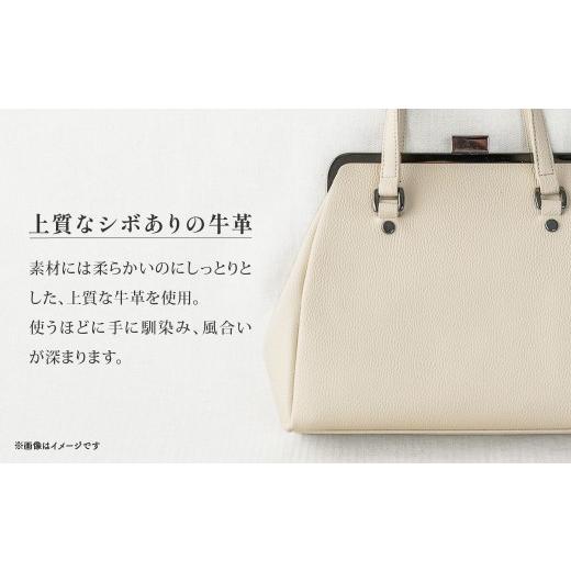 ふるさと納税 カバン 手提げ 埼玉県 草加市  ブラック 2WAY口金バッグ「Deux Mode」 | 2WAY ドゥ・モード ハンドバッグ 澤村バッグ 澤村バック バック 職人 革…の画像