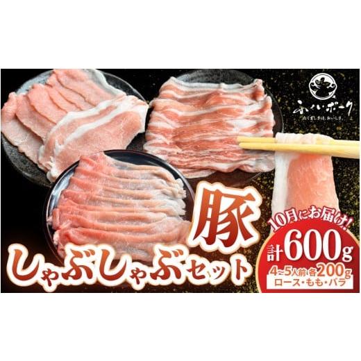 ふるさと納税 豚肉 ロース 福井県 越前町 先行予約 2026年10月中旬より順次発送予定 福井県産ブランド豚 ふくいポーク しゃぶしゃぶ用 食べ比べ 計600g(ロー…