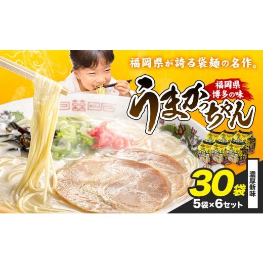 ふるさと納税 ラーメン とんこつ 福岡県 小竹町 袋麺 豚骨ラーメン うまかっちゃん 5袋×6セット 計30袋 濃厚新味 地域商社ふるさぽ[90日以内に出荷予定(土日…