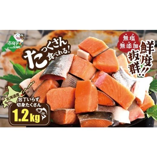 ふるさと納税 魚貝類 鮭 北海道 別海町 北海道産 カット秋鮭 約 1.2kg (600g×2) 天然 無塩 訳あり サイズ不揃い KT0000020 ( 鮭 海鮮 規格外 不揃い 鮭切…