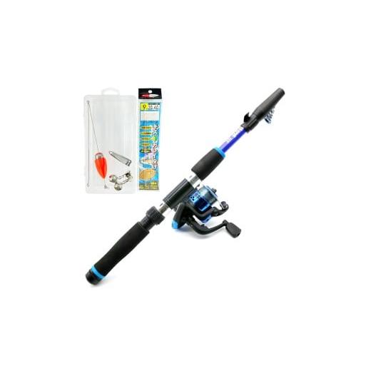 ふるさと納税 フィッシング ロッド・竿 山口県 下関市 ルナヒサノ 投げ釣り用コンパクトセット ブルー ファミリー フィッシング 初心者 子供 キス ハゼ カレイ…