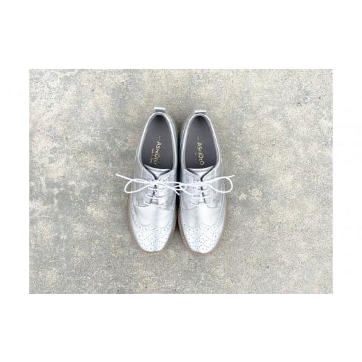 ふるさと納税 ファッション 靴 兵庫県 神戸市 軽量メダリオンシューズ シルバー / サイズ 22.0センチ シルバー / サイズ 22.0センチ