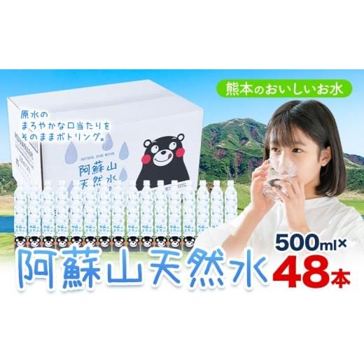 ふるさと納税 水・ミネラルウォーター 〜499mL 熊本県 産山村 水 熊本 の おいしい お水 阿蘇山 天然水 500ml × 48本 2ケース 丸富産業《30日以内に出荷予定(…の画像