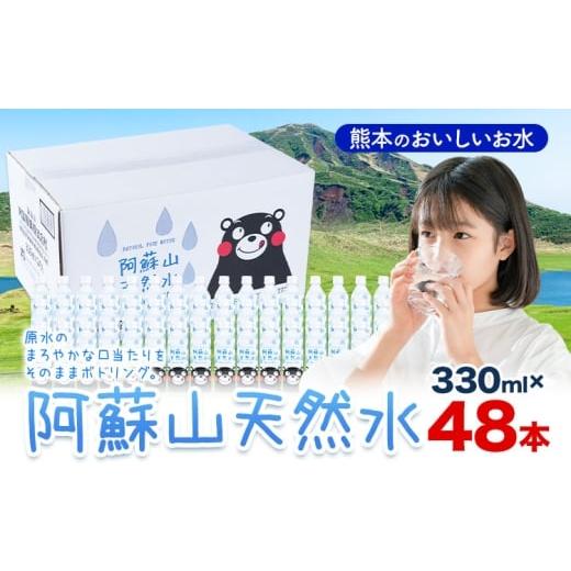 ふるさと納税 水・ミネラルウォーター 〜499mL 熊本県 産山村 水 熊本 の おいしい お水 阿蘇山 天然水 330ml × 48本 2ケース 丸富産業《30日以内に出荷予定(…の画像