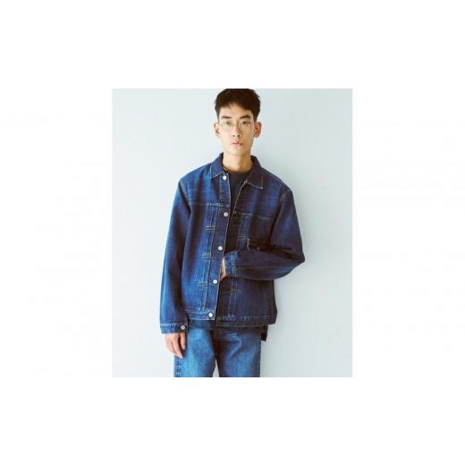 ふるさと納税 服 男 香川県 さぬき市 14ozセルヴィッチデニム　1stタイプジャケット インディゴブルー　 サイズ：2 2の画像