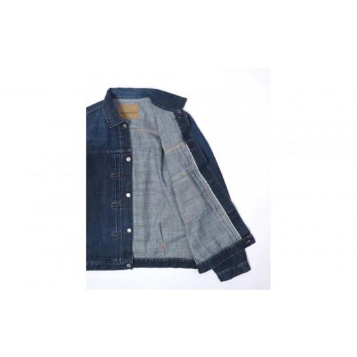 ふるさと納税 服 男 香川県 さぬき市 14ozセルヴィッチデニム　1stタイプジャケット インディゴブルー　 サイズ：3 3の画像