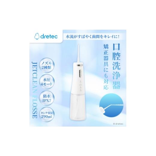 ふるさと納税 美容・健康家電 埼玉県 川口市 ドリテック 口腔洗浄器「ジェットクリーン フロッセ」 FS-106WT 1716840