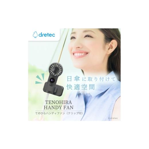 ふるさと納税 空調・季節家電 埼玉県 川口市 ドリテック てのひらハンディファン(クリップ付)ブラック FN-209BK 1716882