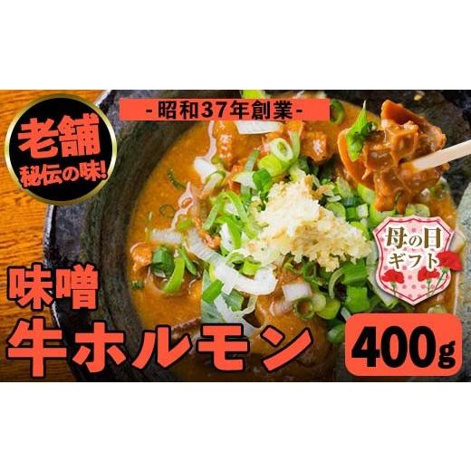 ふるさと納税 牛肉 ホルモン 鹿児島県 出水市 i1338-A-m 母の日ギフト 味噌牛ホルモン(計400g・200g×2P) 肉 牛 もつ ホルモン 牛肉 焼肉 味付き 味噌 みそ お…