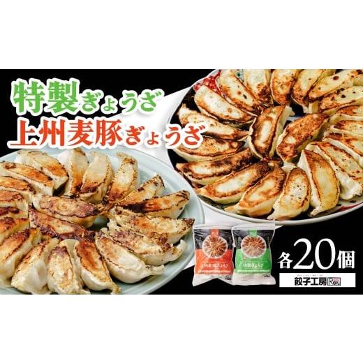 ふるさと納税 惣菜・レトルト 冷凍 群馬県 前橋市 餃子 上州麦豚ぎょうざ 特製ぎょうざ 食べ比べセット 合計40個 | 冷凍 ストック おいしい 国産 餃子 子ども …