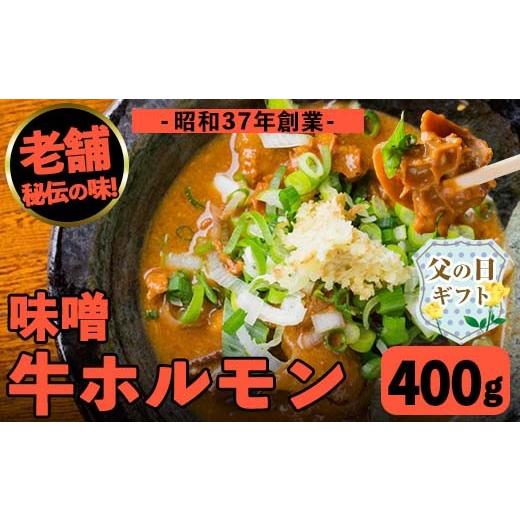 ふるさと納税 牛肉 ホルモン 鹿児島県 出水市 i1338-A-f 父の日ギフト 味噌牛ホルモン(計400g・200g×2P) 肉 牛 もつ ホルモン 牛肉 焼肉 味付き 味噌 みそ お…