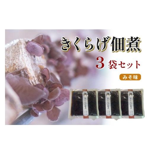 ふるさと納税 惣菜・レトルト 島根県 浜田市 きくらげ佃煮(みそ味)×3パック きくらげ 佃煮 みそ セット 157_0006