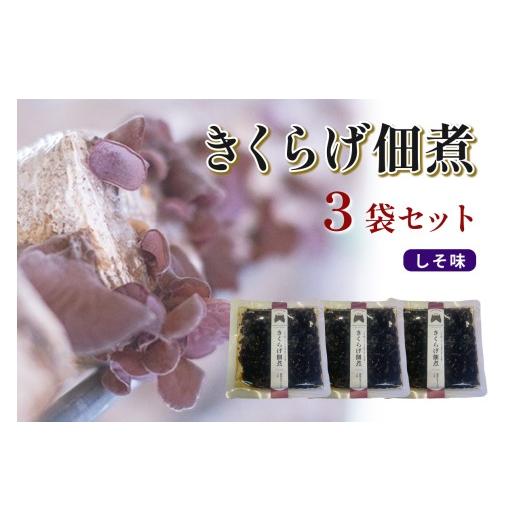 ふるさと納税 惣菜・レトルト 島根県 浜田市 きくらげ佃煮(しそ味)×3パック きくらげ 佃煮 しそ セット 157_0007