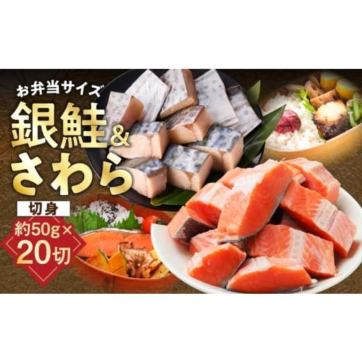 ふるさと納税 鮭・サーモン 大阪府 泉佐野市 お弁当サイズ さわら&amp;銀鮭 切身 計20切れ(各約50g×10切れ) 小分け 漁師 さけ サケ 手切り 泉州 鰆 切り身…