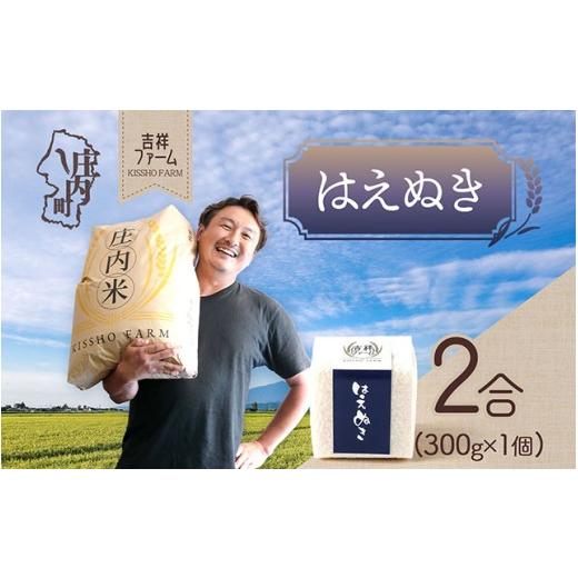 ふるさと納税 無洗米 山形県 庄内町 吉祥ファーム 2合キューブ×1個 はえぬき 300g 無洗米 令和7年産 2025年産 ブランド米 優秀金賞受賞農家 ブランド米 コシ…