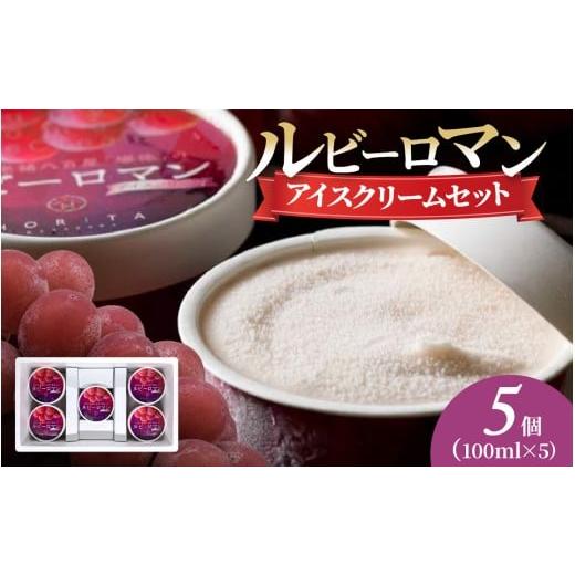 ふるさと納税 菓子 アイス 石川県 かほく市 ルビーロマン アイスクリームセット 5個 5個