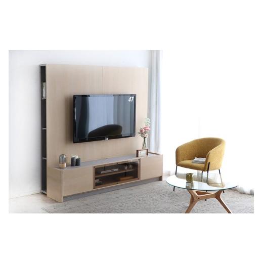 ふるさと納税 家具 インテリア・寝具・収納 佐賀県 神埼市  東馬家具 シルト 180TV 175シェルフセット NA TVボード リビング 国産 ふるさと納税 (H060701)の画像