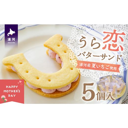 ふるさと納税 いちご 北海道 浦河町 母の日対応 『うら恋バターサンド』5個入