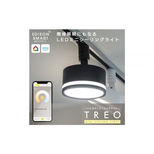ふるさと納税 照明関連 福岡県 福岡市 エジソンスマート TREO ミニシーリングライト アーム付き(ダクトレール用) ブラック 福岡市 ブラック