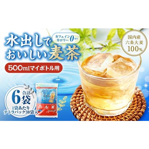 ふるさと納税 お茶類 山梨県 中央市 水出しでおいしい麦茶 マイボトル用 300g ( 30袋 ) × 6袋 500ml用 テトラパック マイボトル 水筒 ノンカフェイン ミネ…