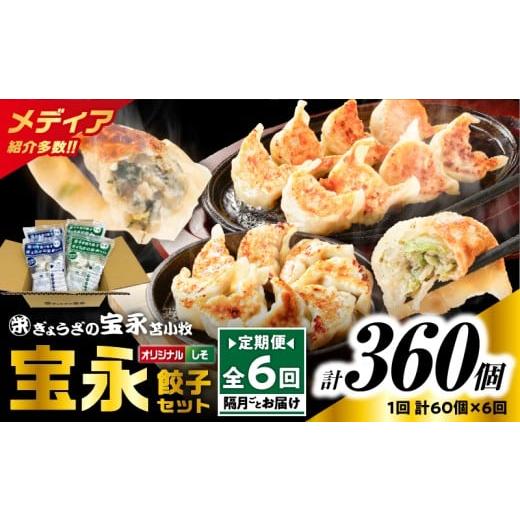 ふるさと納税 餃子 北海道 苫小牧市 全6回定期便(隔月) ぎょうざの宝永 しそ餃子セット(宝永餃子 15個入×2袋&しそ餃子 15個入×2袋)合計1.5kg T004-T0…