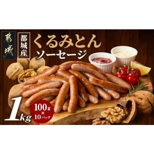 ふるさと納税 肉 ソーセージ 宮崎県 都城市 都城産「くるみとん」ソーセージ100g×10パック_AO-7705_(都城市)