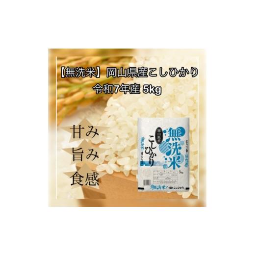ふるさと納税 無洗米 岡山県 津山市 無洗米 令和7年産 岡山県産 こしひかり 5kg 1717500