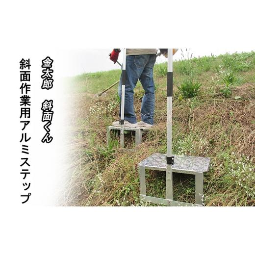ふるさと納税 雑貨・日用品 兵庫県 小野市 金太郎 斜面くん 斜面作業用 アルミステップ 爪でガッチリ斜面にささる 草刈作業に 農作業 草刈り 斜面 ステップ
