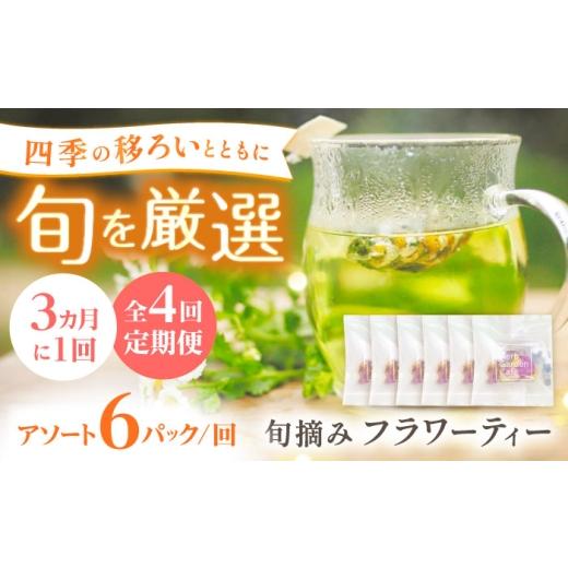 ふるさと納税 お茶類 長崎県 壱岐市 全4回定期便 壱岐島の四季折々の恵み「旬摘みフラワーティー」アソート6パック[壱岐市] Island Kiss Innocent