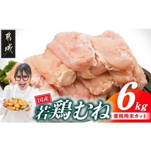 ふるさと納税 鶏肉 ムネ 宮崎県 都城市 業務用 国産若鶏むね肉6kg_14-33-002-6kg_(都城市) 鶏肉 国産若鶏 業務用 むね肉 大容量