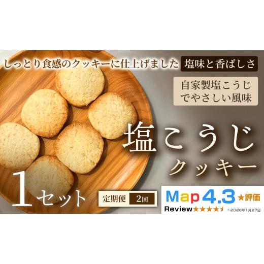 ふるさと納税 焼菓子・チョコレート クッキー 埼玉県 加須市 定期便 塩こうじクッキー(5枚×2袋)×1セット×全2回 定期便:(5枚入×2袋)×全2回