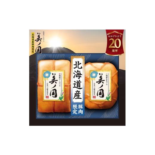 ふるさと納税 肉 ハム 徳島県 石井町 7月上旬発送分 019-001 日本ハム 美ノ国 熟成ロースハム 熟成ももハム 2本 セット | 国産 徳島 石井町 北海道産 肉 に…