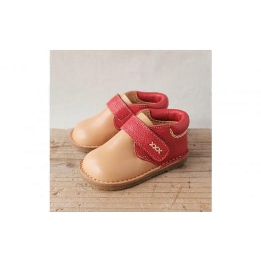 ふるさと納税 ファッション 靴 埼玉県 さいたま市 柔らかく履かせやすい本革製ベビーシューズ 赤 カラー:赤