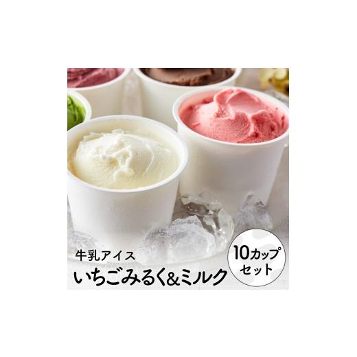 ふるさと納税 菓子 アイス 兵庫県 市川町 アイスクリーム詰め合わせ オリジナルミルク(5個)・イチゴミルク(5個) 012AE06N./アイス スイーツ デザート 牛…