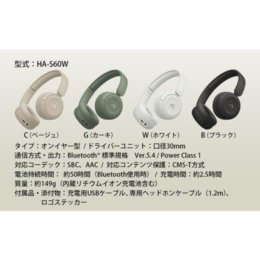 ふるさと納税 TV・オーディオ・カメラ 神奈川県 横浜市 カーキ Victor ワイヤレスヘッドホン HA-S60W カーキ