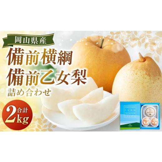 ふるさと納税 梨 岡山県 美咲町 備前横綱 1玉(約1〜1.4kg)・備前乙女梨 2〜3玉 詰め合わせ 合計約2kg 梨 ナシ なし あたご梨 愛宕梨 あたごなし ジャンボ梨 …
