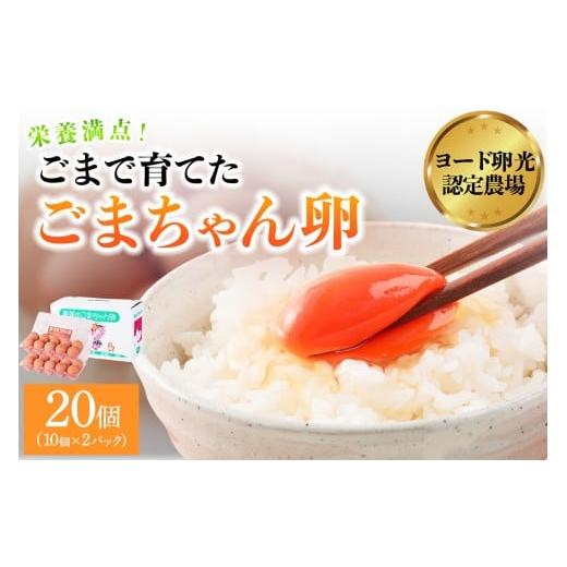ふるさと納税 卵(鶏、烏骨鶏等) 千葉県 袖ケ浦市 ゴマで育てた「ごまちゃん卵」20個|栄養満点 赤玉 胡麻 鶏卵 たまご タマゴ ヨード卵光 認定 越川養鶏園 …