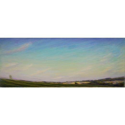 ふるさと納税 雑貨・日用品 絵画 北海道 中富良野町 風の吹く丘 額付き