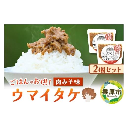 ふるさと納税 味噌 宮城県 栗原市 ご飯のお供 「ウマイタケ」 肉みそ味 100g 2個 セット ご飯のお供 ご飯のおとも 肉みそ 肉味噌 三元豚 仙台味噌 舞茸 美味 …