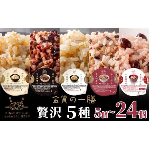 ふるさと納税 米・パン もち米 大阪府 松原市 ご飯パック 金賞 健康米 食べ比べ 贅沢 5種セット 黒米 金のいぶき キラリモチ 十六雑穀 赤飯 120g×5個入り 国…